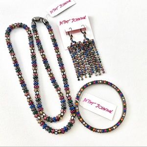 Betsey Johnson 'Confetti' Jewelry Set NWT!